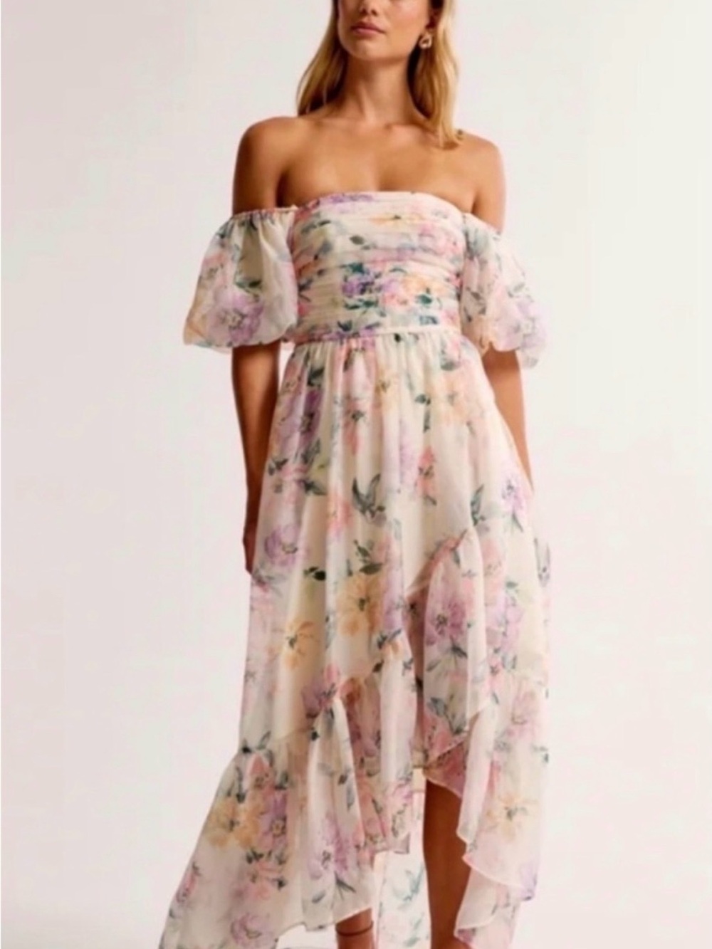 Abercrombie & Fitch Emerson Off-The-Shoulder Drama